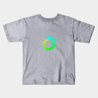 Infinity spiral blue to yellow Kids T-Shirt